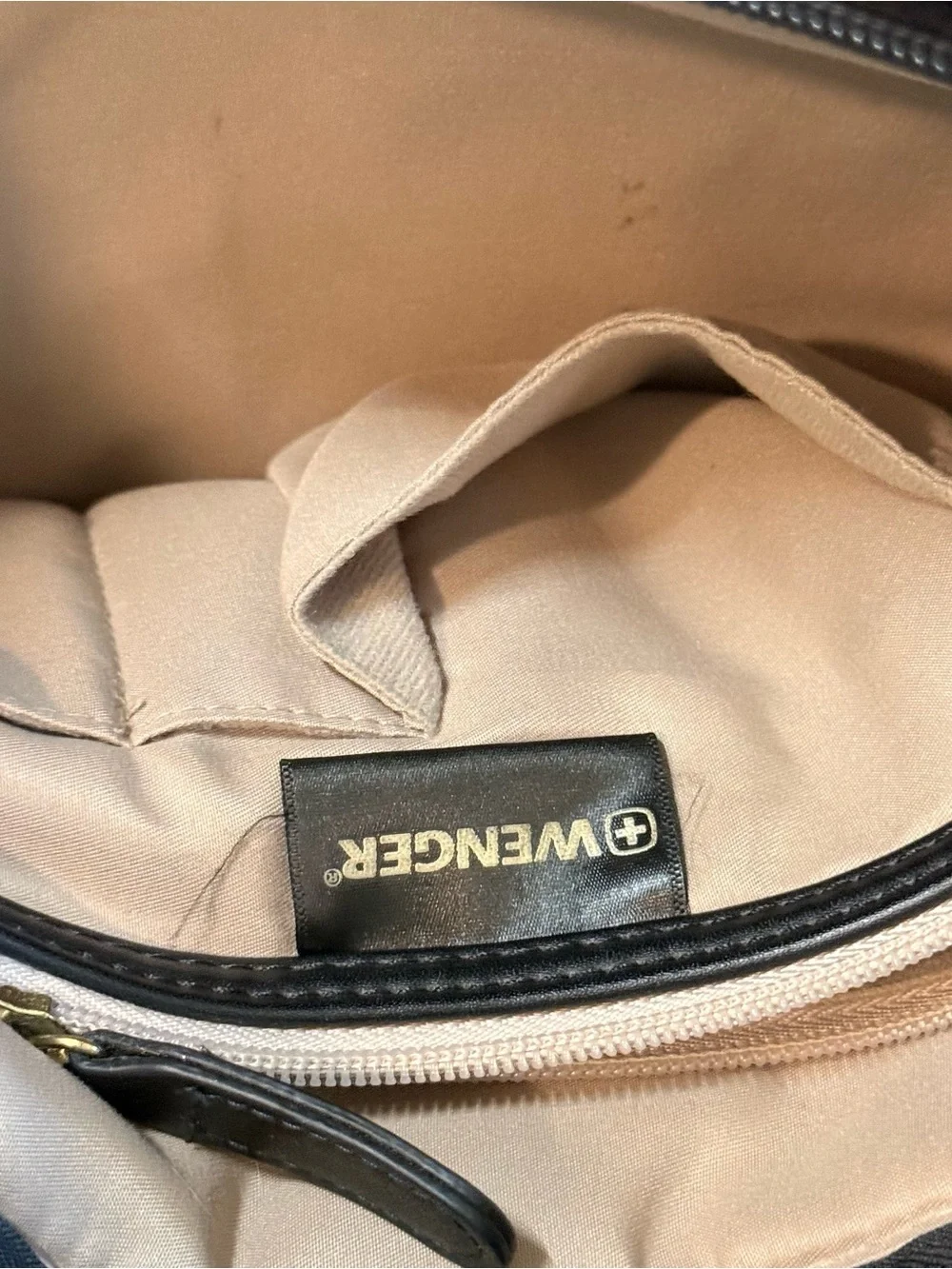 Wenger Black Tote/Laptop Bag with Gold Hardware